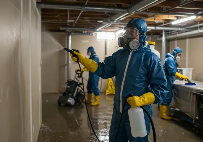 Basement Sanitization and Antimicrobial Treatment process in Montgomery County, IA